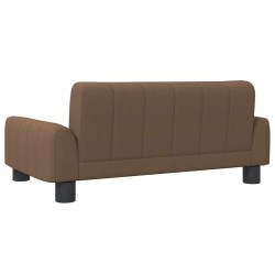 Lit pour chien marron 70x45x30 cm tissu 