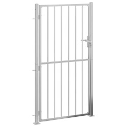 Portail de jardin 100x180 cm acier inoxydable 