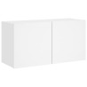 Meuble TV mural blanc 80x30x41 cm 
