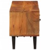 Meuble TV avec portes 112x30x40cm bois d'acacia massif et métal 