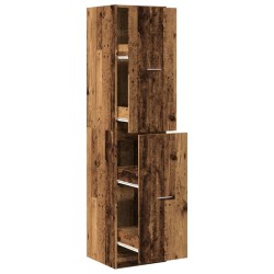 Armoire d'apothicaire vieux bois 40x41x174,5 cm bois ingénierie 