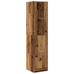 Armoire d'apothicaire vieux bois 40x41x174,5 cm bois ingénierie 