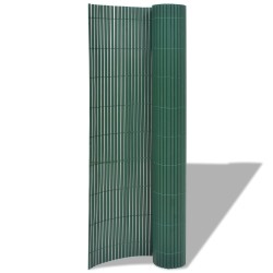 Clôture de Jardin Double Face Verte 1,5x3 m PVC 