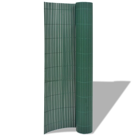 Clôture de Jardin Double Face Verte 1,5x3 m PVC 