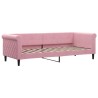 Lit de repos sans matelas rose 80x200 cm velours 