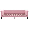 Lit de repos sans matelas rose 80x200 cm velours 
