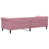 Lit de repos sans matelas rose 80x200 cm velours 