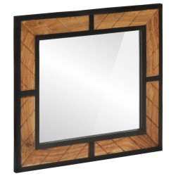 Miroir de salle de bain 60x1x55 cm bois massif d'acacia 