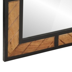 Miroir de salle de bain 60x1x55 cm bois massif d'acacia 