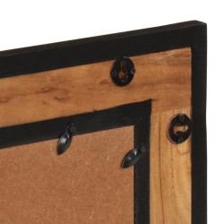 Miroir de salle de bain 60x1x55 cm bois massif d'acacia 