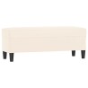 Banc Crème 100x35x41 cm Velours 