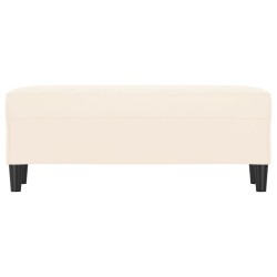 Banc Crème 100x35x41 cm Velours 