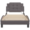 Cadre de lit avec LED sans matelas gris 90x190 cm 