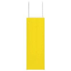 Sacs en papier 50 pcs avec poignées jaune 21x11x31 cm 