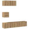 Ensemble de meuble TV mural 4 pcs chêne artisanal 