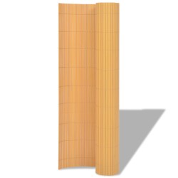 Clôture de jardin double face PVC 150x300 cm Jaune 
