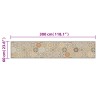 Tapis de cuisine lavable impression pastel hexagonale 60x300 cm 