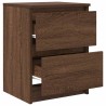 Meuble TV chêne marron 40x35x54 cm bois d'ingénierie 