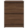 Meuble TV chêne marron 40x35x54 cm bois d'ingénierie 