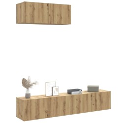 Ensemble de meuble TV mural 3 pcs chêne artisanal 