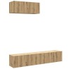 Ensemble de meuble TV mural 3 pcs chêne artisanal 