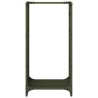 Portant de bois chauffage vert olive 40x30x80 cm 