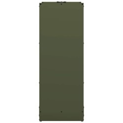 Portant de bois chauffage vert olive 40x30x80 cm 