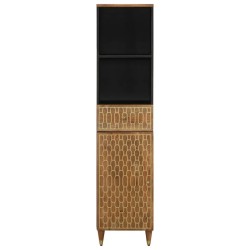 Armoire de salle de bain 38x33x160 cm bois massif de manguier 