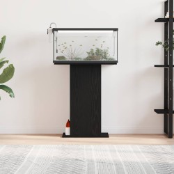 Support pour aquarium chêne noir 60,5x36x72,5 cm 
