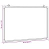 Tableau blanc magnétique 40x30x1,7 cm aluminium 