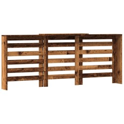 Cache-radiateur vieux bois 205x21,5x83,5 cm bois d'ingénierie 