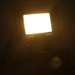 Projecteur à LED avec capteur 10 W Blanc chaud  