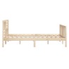 Cadre de lit sans matelas bois massif 