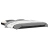 Cadre de lit sans matelas noir 160x200 cm bois massif de pin 