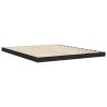 Cadre de lit sans matelas noir 160x200 cm bois massif de pin 