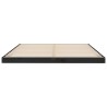 Cadre de lit sans matelas noir 160x200 cm bois massif de pin 