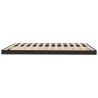 Cadre de lit sans matelas noir 160x200 cm bois massif de pin 