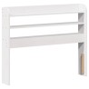 Cadre de lit avec tête de lit sans matelas blanc 75x190 cm 