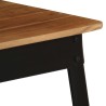 Table à manger Bois d'acacia massif et acier 75x75x76 cm 