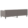 Lit de repos sans matelas taupe 80x200 cm tissu 