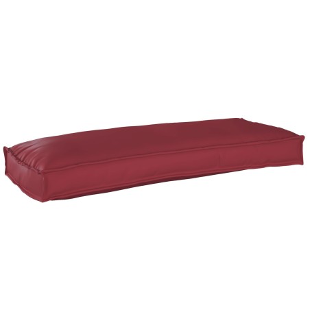 Coussins de palette pour banc 2 pcs Rouge vin 100x40x8 cm Tissu Oxford 