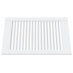 Portes d'armoire à persiennes 2pcs blanc 61,5x39,4cm pin massif 