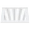 Portes d'armoire à persiennes 2pcs blanc 61,5x39,4cm pin massif 