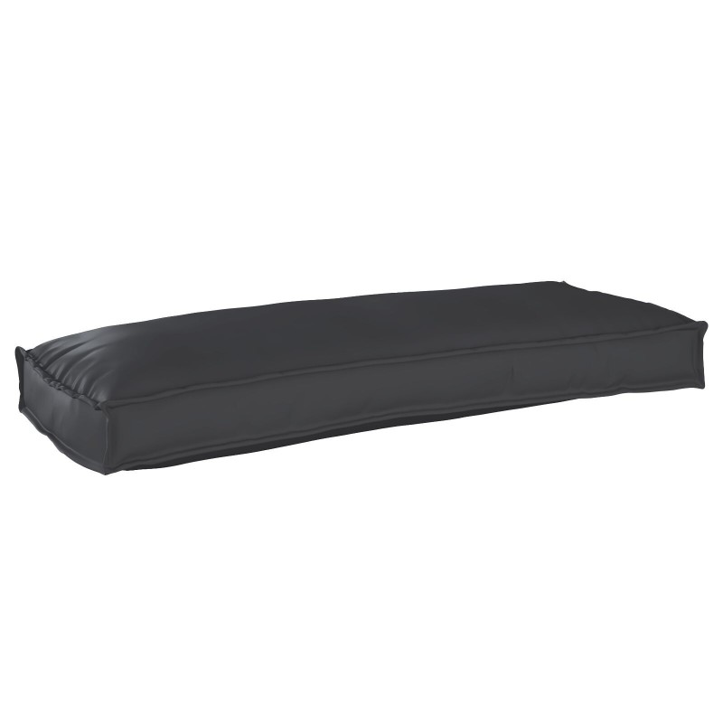 Coussins de palette pour banc 2 pcs Noir 100x40x8 cm Tissu Oxford 
