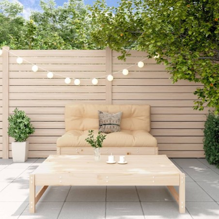 Salon de jardin 2 pcs bois de pin massif 