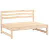 Salon de jardin 2 pcs bois de pin massif 