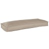 Coussins de palette pour banc 2 pcs Taupe 100x40x8 cm Tissu Oxford 