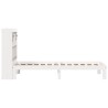 Lit bibliothèque sans matelas blanc 75x190cm bois de pin massif 