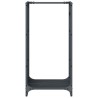 Portant de bois chauffage anthracite 40x30x80 cm 