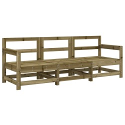 Salon de jardin 3 pcs bois de pin imprégné 